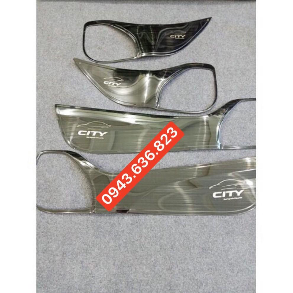 Bộ 4 ốp tapli cánh cửa cao cấp dành cho Honda City 2019-2020