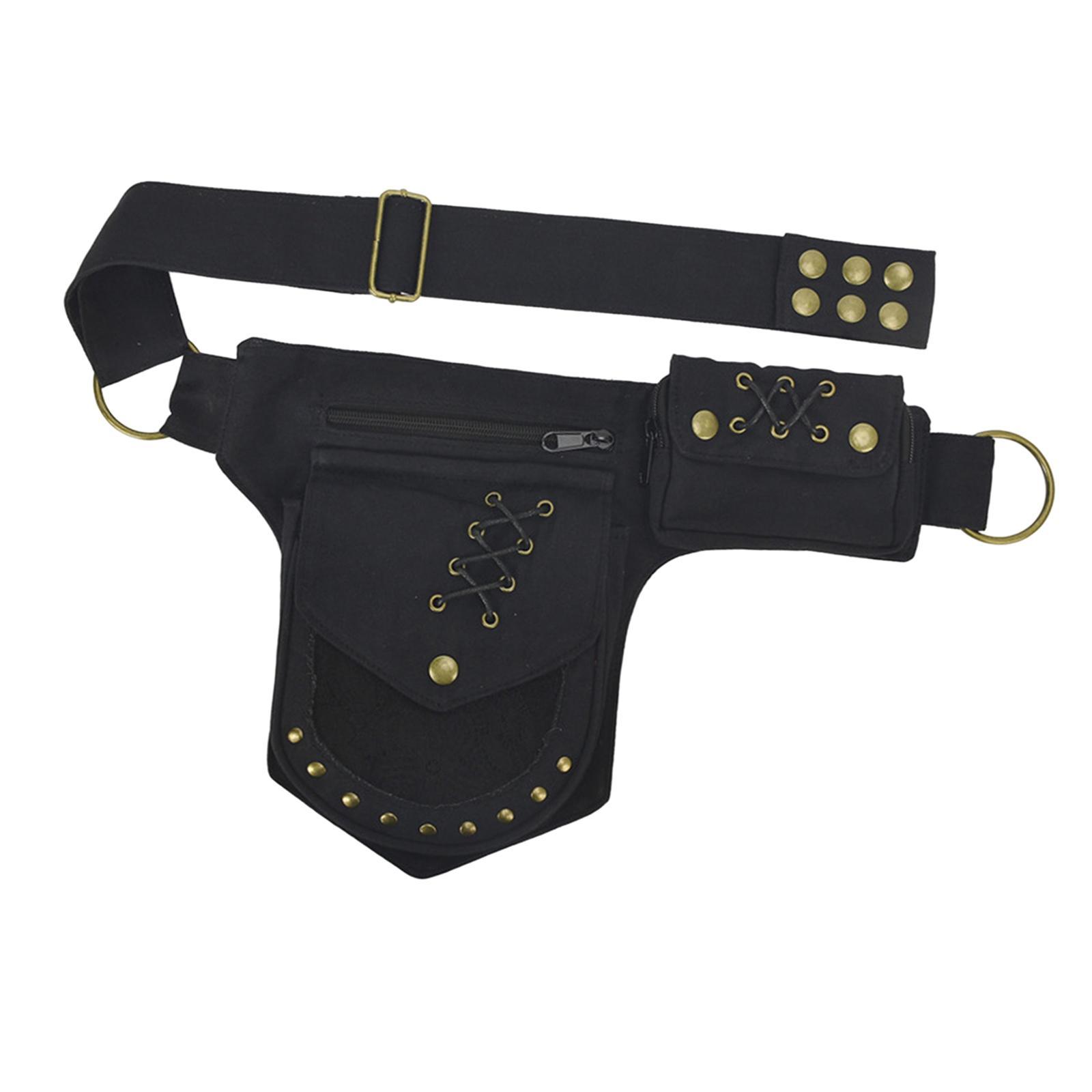 Waist Pack Adjustable Strap Stylish Fanny Pack for Street Hiking Backpacking