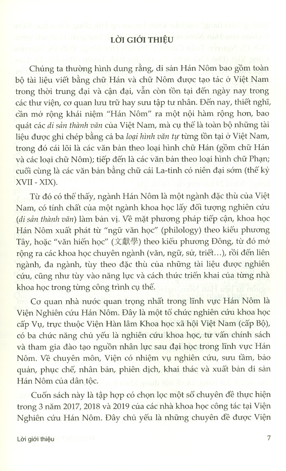 Tùng Thư Văn Hóa Hán Nôm - Quyển 1 -Quốc Học Vun Bồi - Hồi Cố Và Triển Vọng Nghiên Cứu Hán Nôm Đầu Thế Kỷ XXI