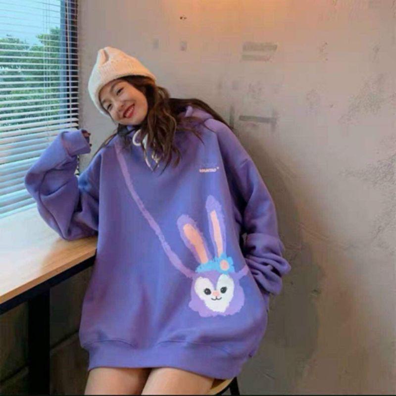 Áo hoodie nữ phong cách Korea 2021