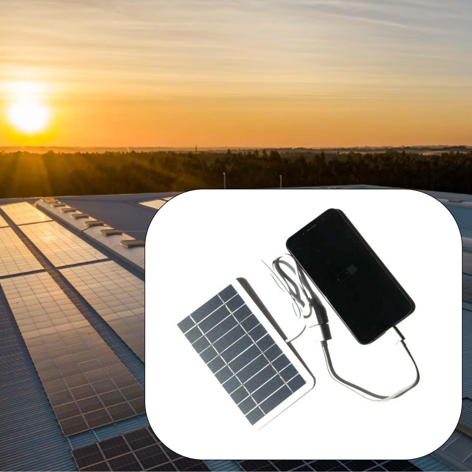 Solar Panel Kit with USB Port Portable Solar Charger for Smartphones RV Trip