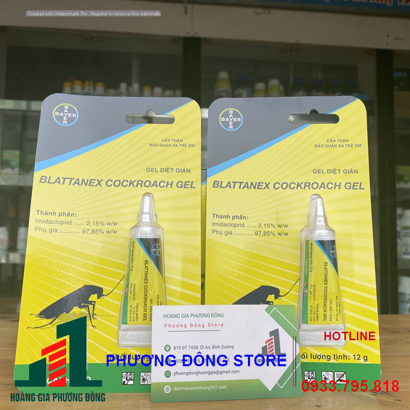 Thuốc diệt gián Blattanex Cockroach Gel - 12g gián