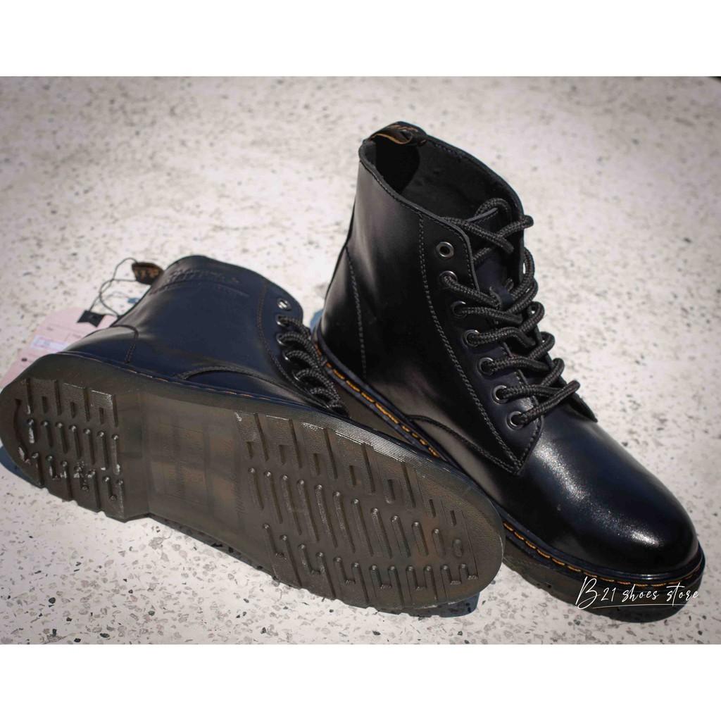 Giày Bốt Cổ Cao Da Bò Cao Cấp Đế Tăng Chiều Cao Giày Nam Công Sở Phong Cách Vintage Trẻ Trung Full Box - B21 Shoemaker