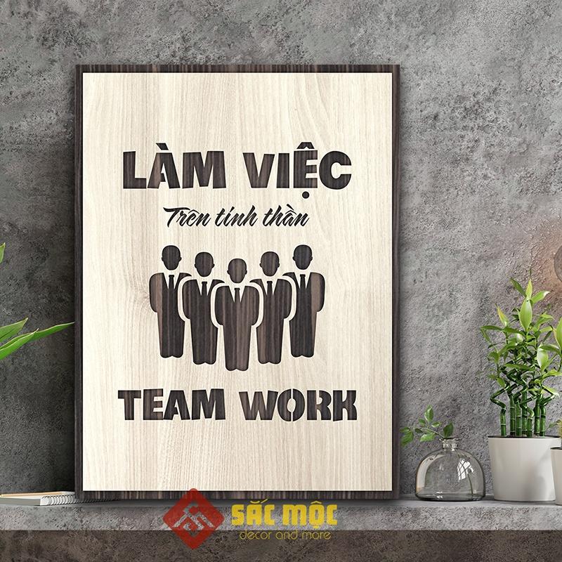 Tranh tạo động lực TDL021 - Làm việc trên tinh thần team work