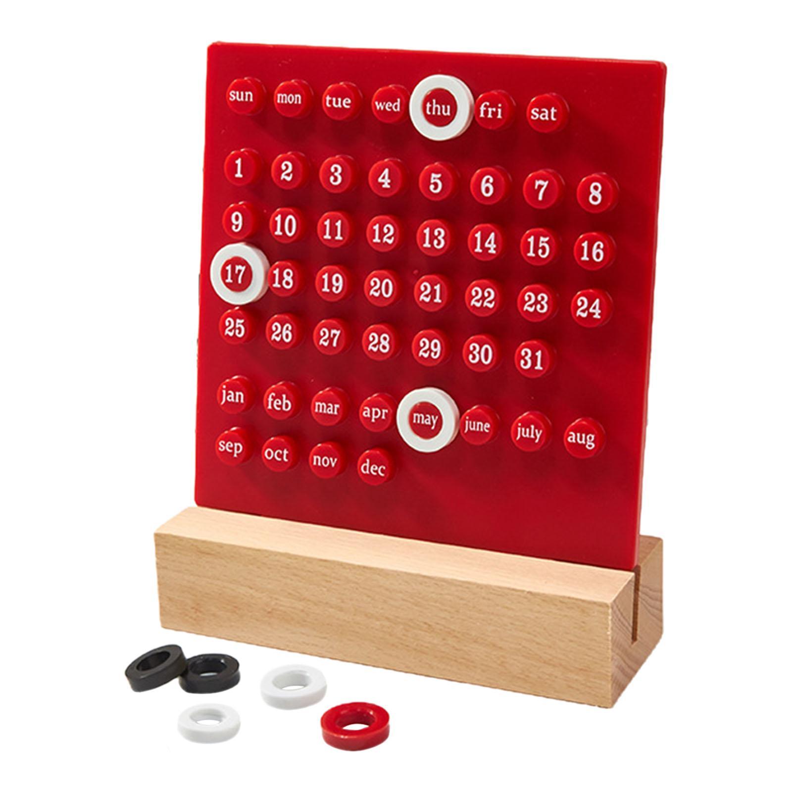 Cute Desk Calendar DIY Educational Toy Supplies Kids Calendar for Decor Desktop Tabletop