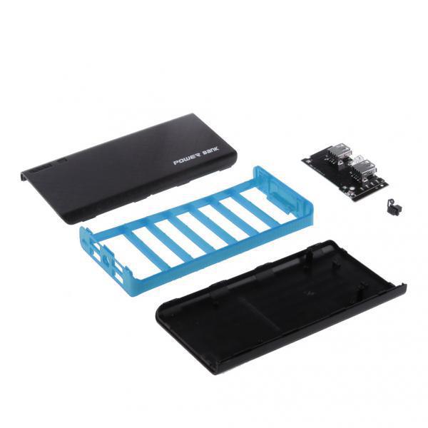 2pcs USB Power Bank Case 6x 18650 Battery Charger DIY Box Case Kit for Phone