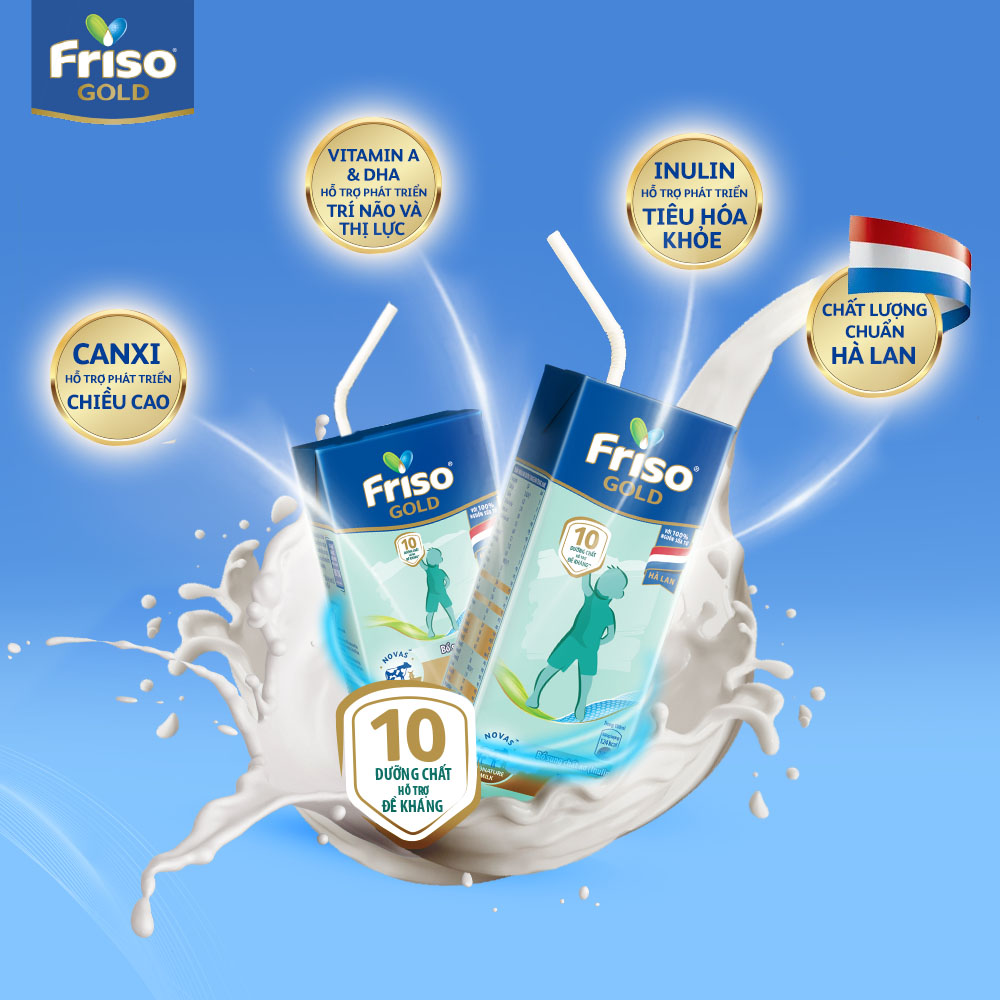 Thùng 48 Hộp Sữa Bột Pha Sẵn Friso Gold Rtd Vani (48 Hộp X 110ml)