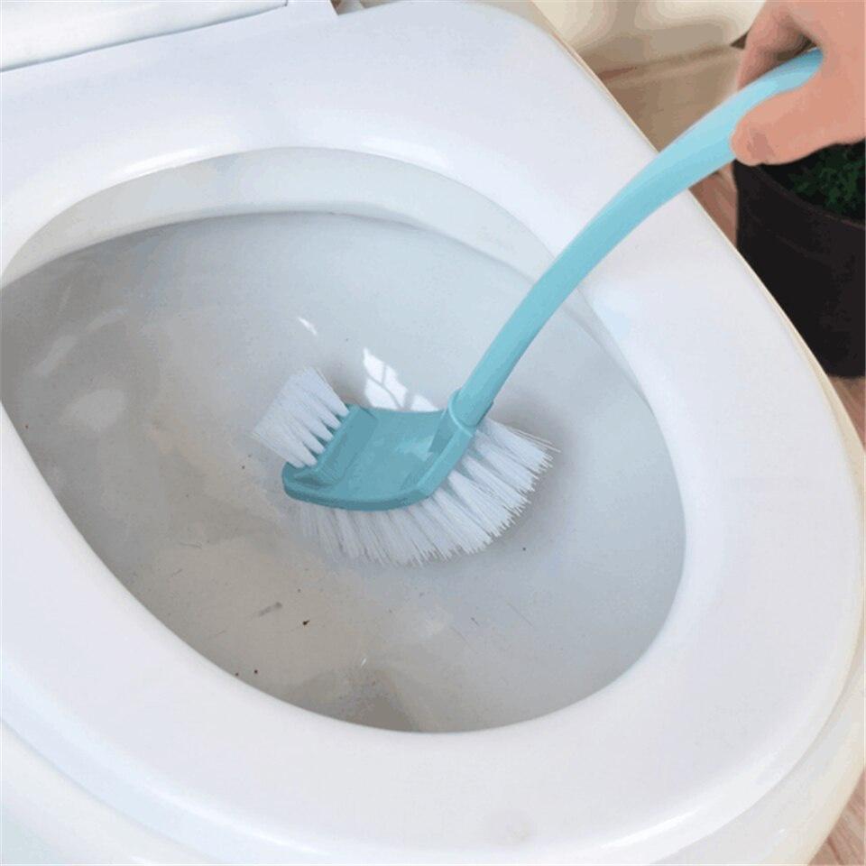 1pc Bathroom Replacement Portable Long Handle Cleaning Tool Toilet Brush Lavatory Brush Toilet Brush & Holder Set