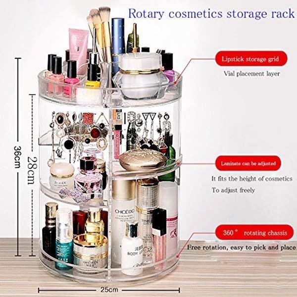 Kệ Mỹ Phẩm Xoay 360 Độ Cao Cấp