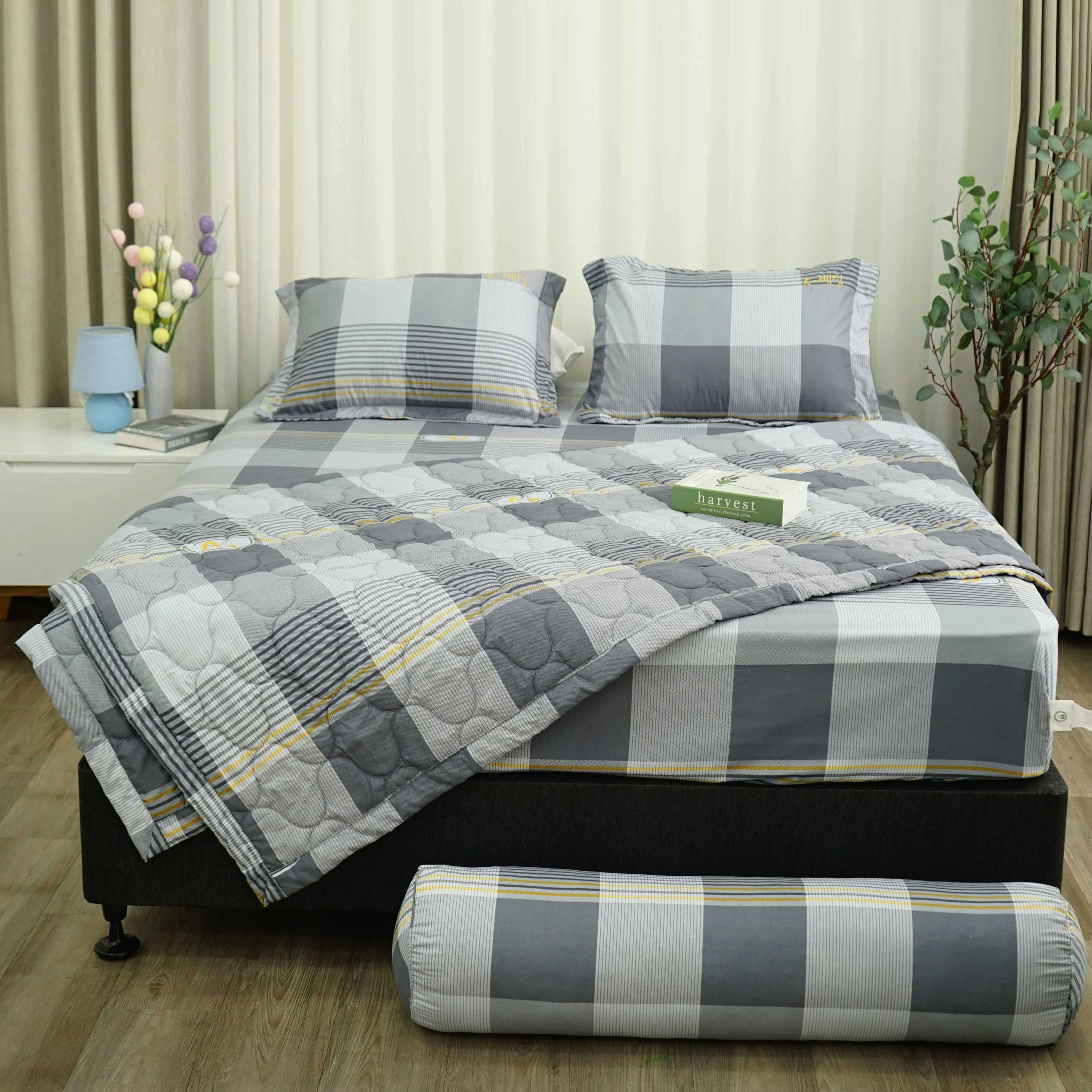 Bộ ga giường K-Bedding KMP chất liệu Microfiber bền chắc, kháng khuẩn