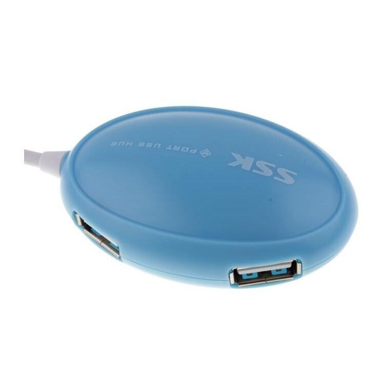 HUB USB 4 CỔNG SSK SHU 017 TRÒN XANH