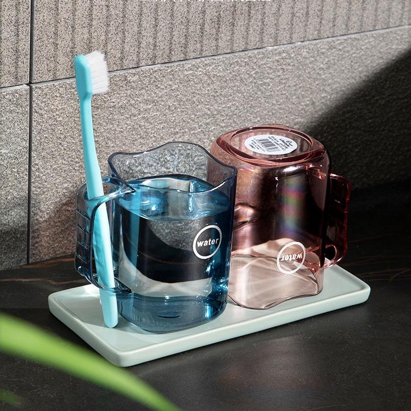 Cốc Đựng Bàn Chải Đánh Răng Thiết Kế Trong Suốt Tiện Lợi Dễ Sử Dụng