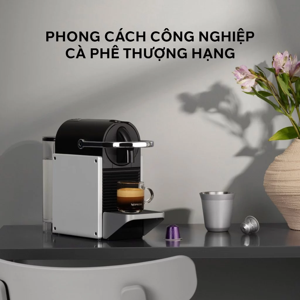 Máy pha cà phê Nespresso Pixie Bạc - Hàng chính hãng