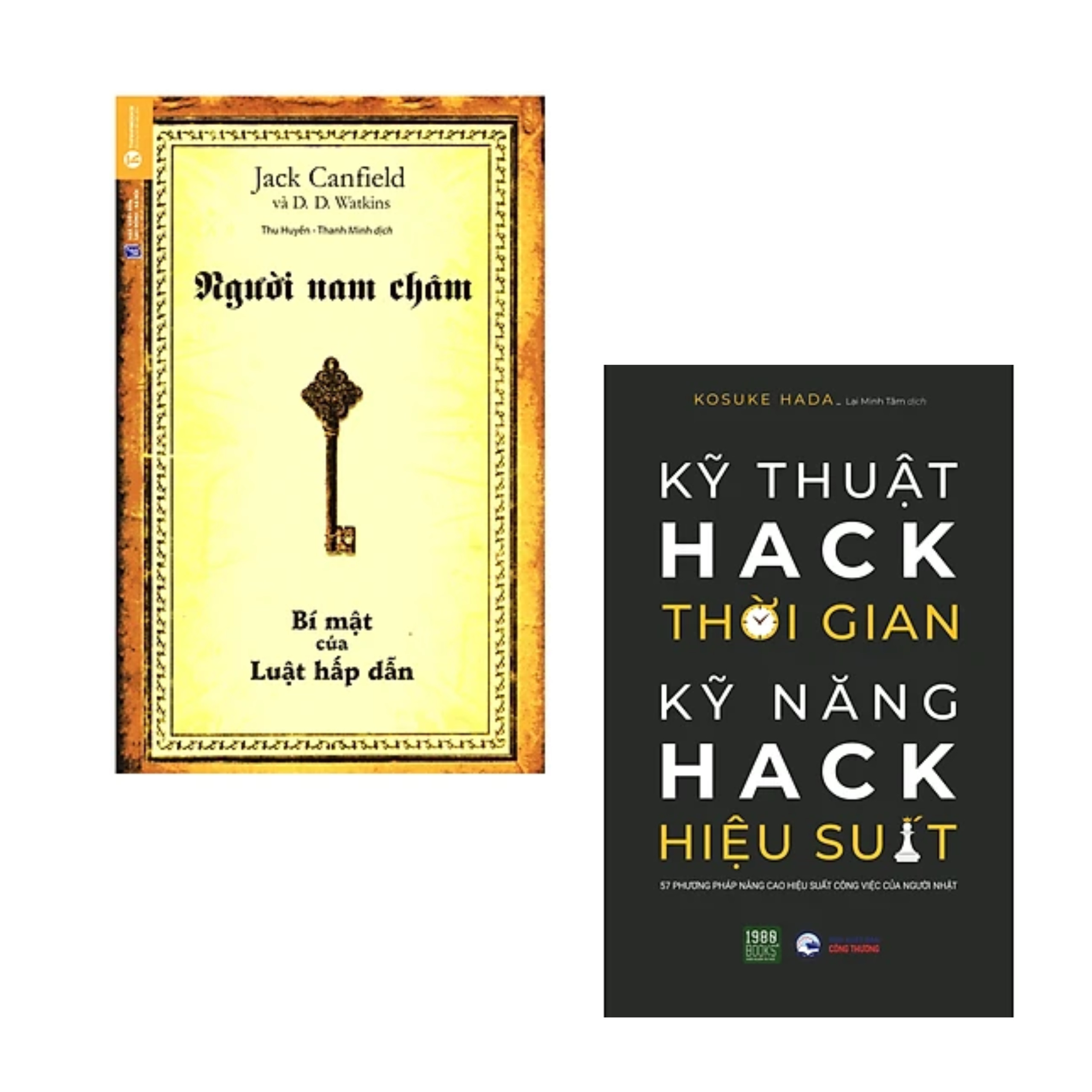 Combo 2 cuốn Sách Kĩ Năng Làm Việc : Kĩ Thuật Hack Thời Gian, Kĩ Năng Hack Hiệu Suất + Người Nam Châm