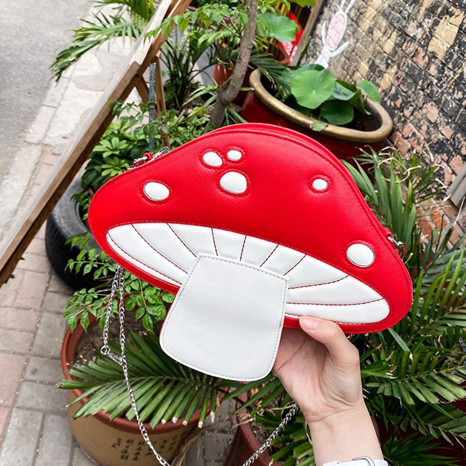 Fashion Mushroom Shape Shoulder Bag Purses Travel Tote for Women