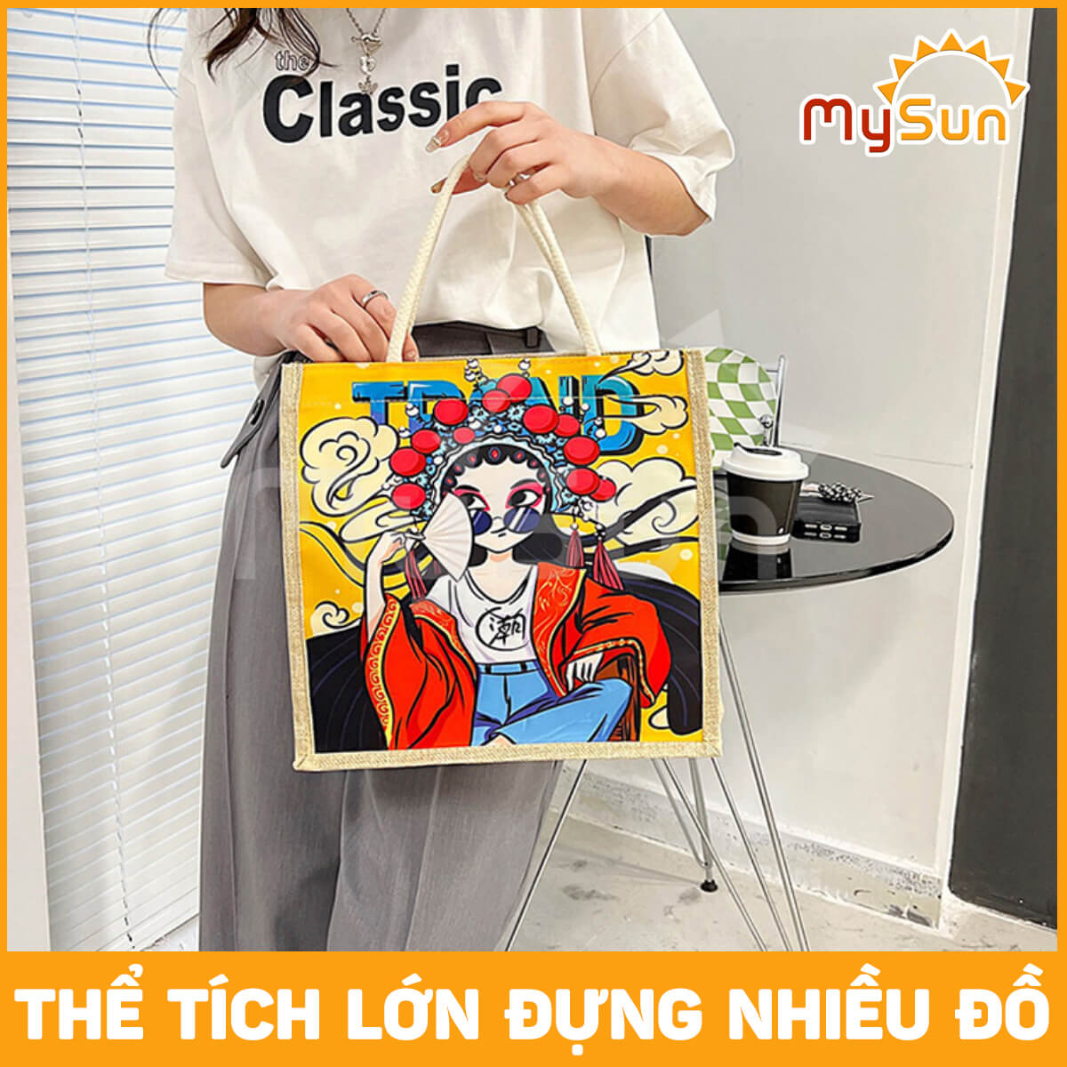 Túi xách nữ vải lanh mini thời trang đựng đồ cá nhân đa năng dễ thương cho mẹ và bé MySun