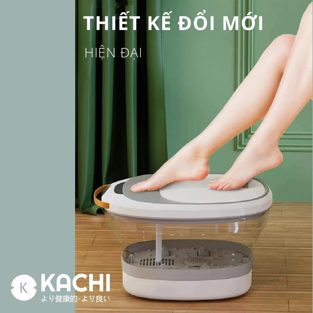 Bồn ngâm chân hồng ngoại xếp gọn Kachi MK344