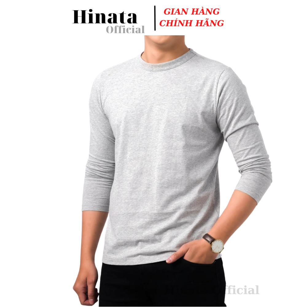 Áo Thun Nam Trơn Tay Dài, Áo Phông Nam Basic 100 Cotton Cao Cấp Hàng Hiệu Đẹp Thoáng Mát Tay Dài