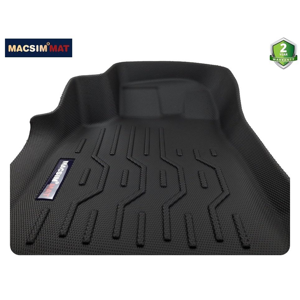 Thảm lót sàn xe ô tô Isuzu D-max 2021 Nhãn hiệu Macsim chất liệu nhựa TPV cao cấp màu đen