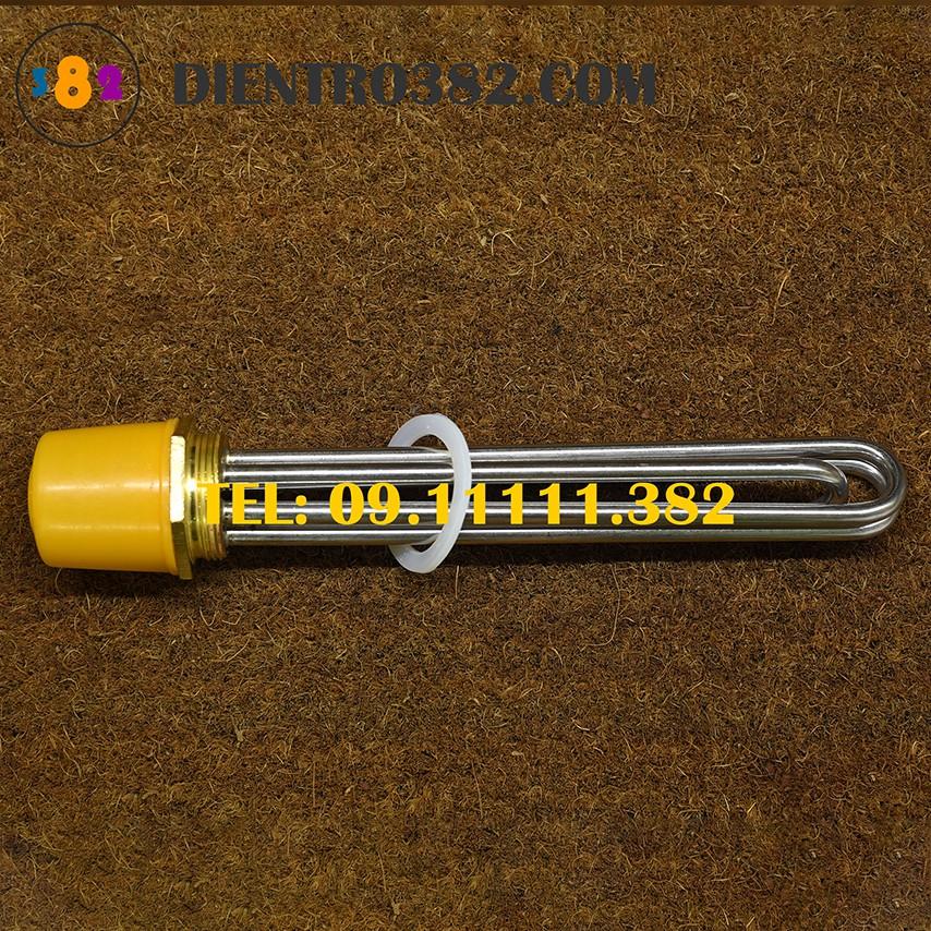 Điện trở củ ren phi 47mm, thanh nhiệt ren đồng phi 47 ống inox 304