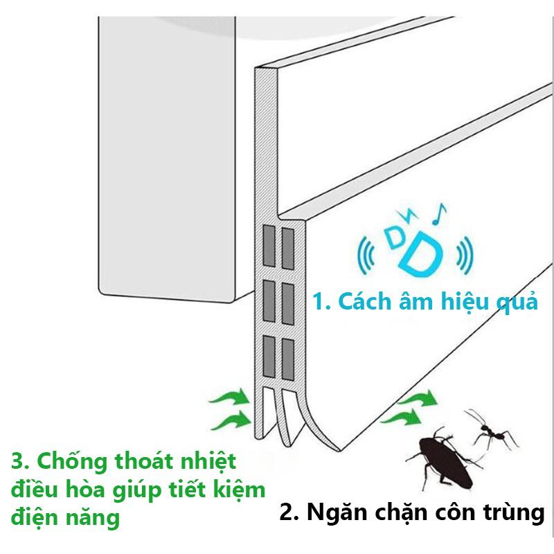 Ron dán chân cửa loại dày 5mm chống khói bụi, côn trùng, tiếng ồn