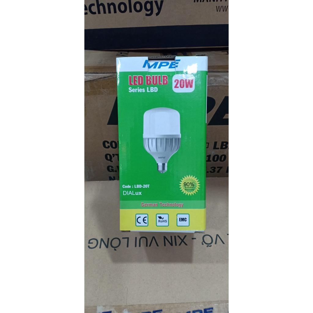 Bóng đèn led BULB 20W LBD-20T , LBD-20V - Thương Hiệu MPE