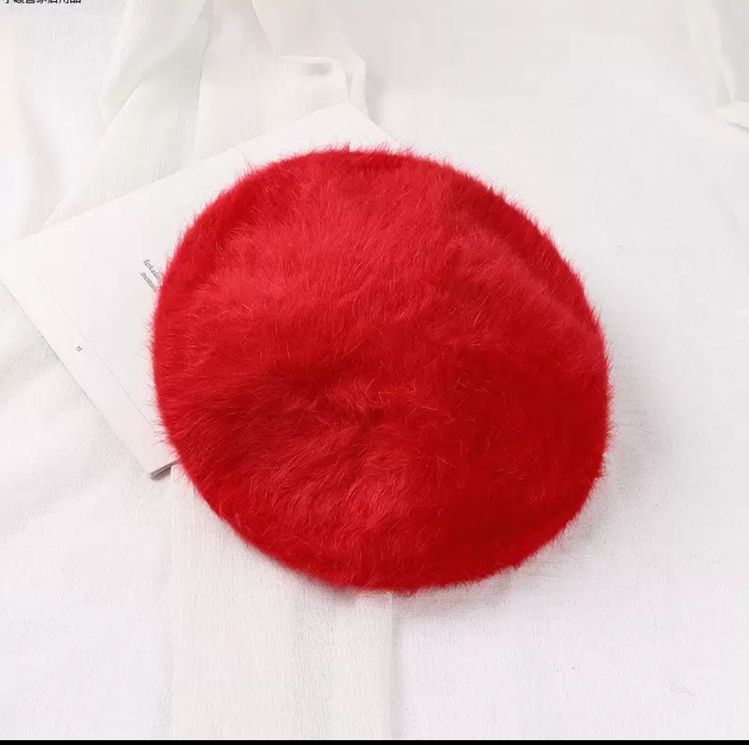 Nón Beret Mũ Nồi Nam Nữ Lông Thỏ Thời Trang Hàn Quốc Chất Liệu Len Nỉ Lông Thỏ Phong Cách Sang Trọng dona25122601