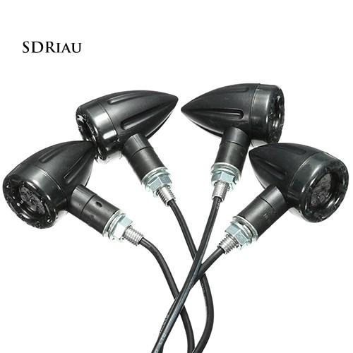 Set 2 đèn led báo rẽ gắn sau xe máy 12V