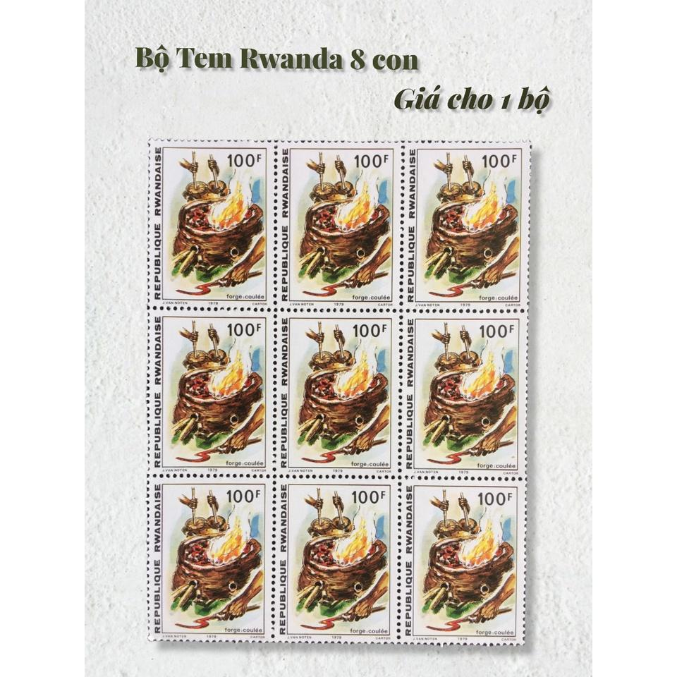 Bộ tem 8 con Rwanda - Tem Sưu Tầm.