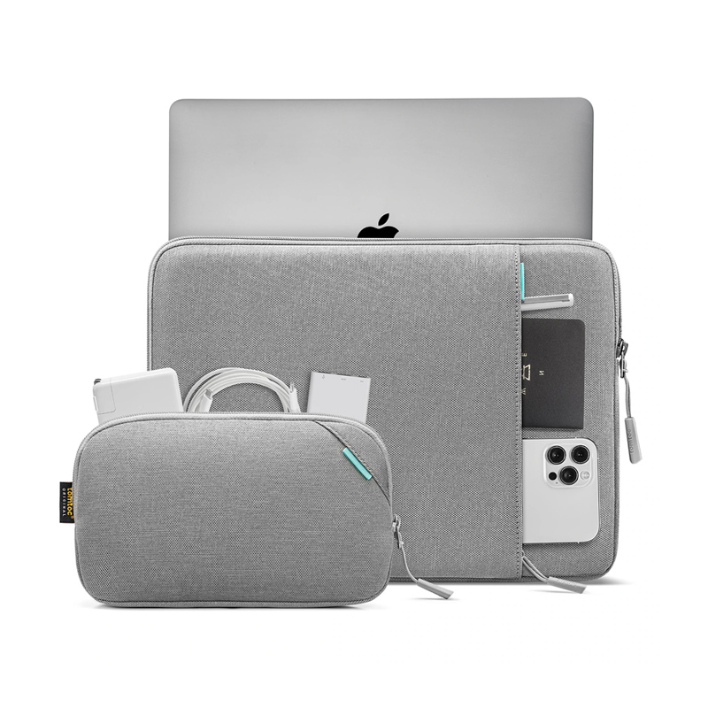 Túi Chống Sốc dành cho MacBook Air/Pro 13&quot; TOMTOC (USA) 360° Protective Kèm Túi Phụ Kiện - A13-C12 - Hàng Chính Hãng