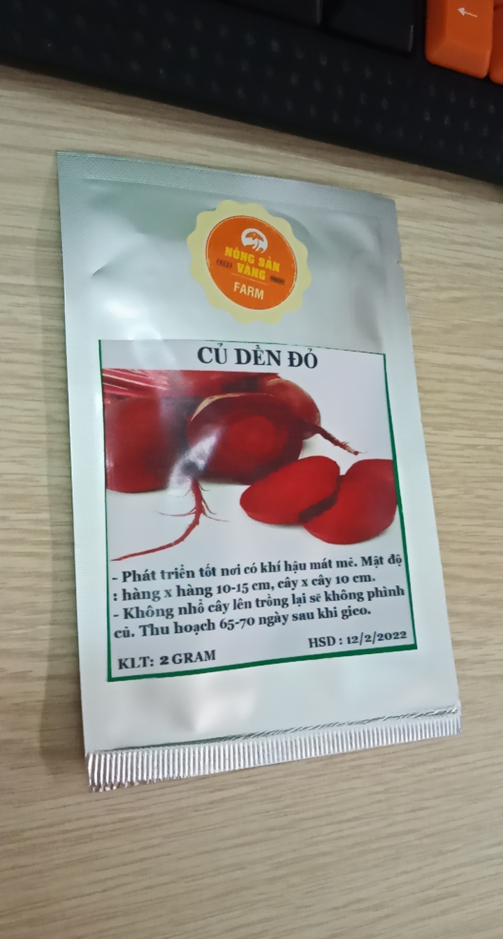 Hạt giống Củ Dền Đỏ ( Gói 5 Gram ) - Nông Sản Vàng