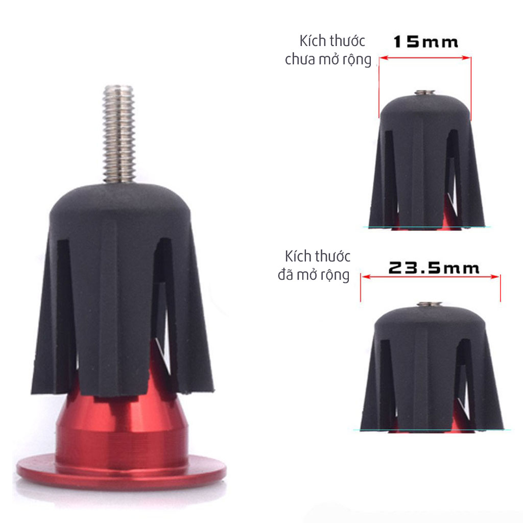 Nắp Chụp Tay Lái Ghi Đông Xe Đạp Leo Núi MTB Chất Liệu Nhôm MaiLee