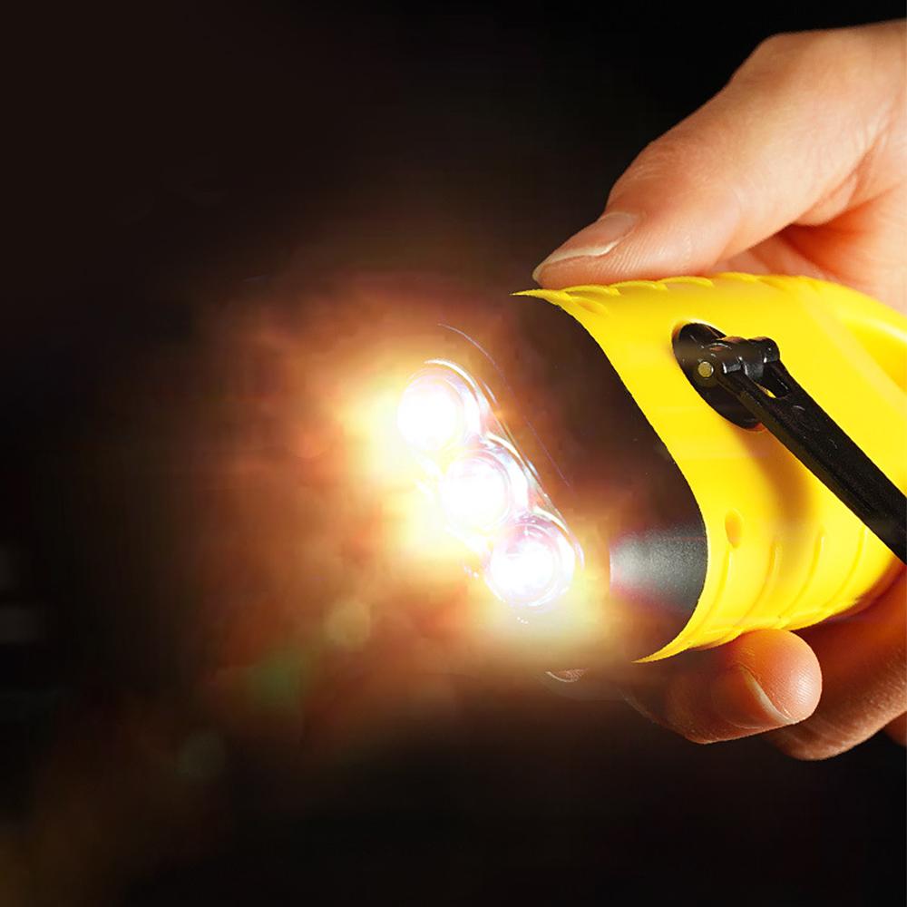 đèn pin Dynamo mini cầm tay sạc năng lượng mặt trời Đèn pin khẩn cấp đèn pin có kẹp để cắm trại ngoài trời