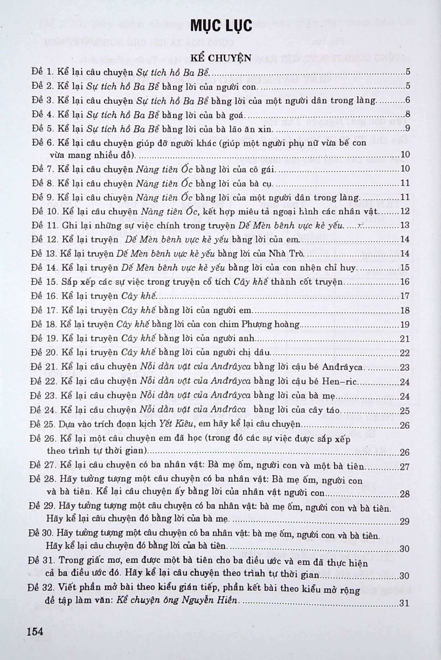 270 Đề Và Bài Văn 4