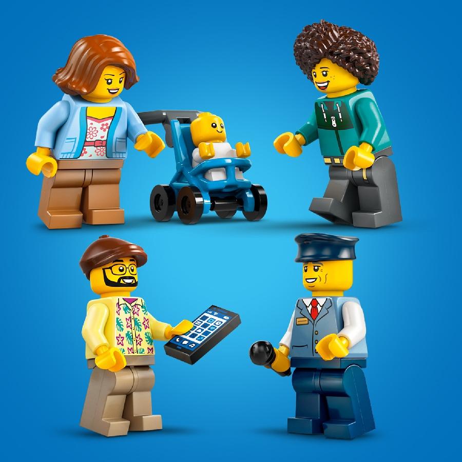 LEGO CITY 60407 Đồ Chơi Lắp Ráp Xe Buýt Hai Tầng Màu Đỏ (384 chi tiết)
