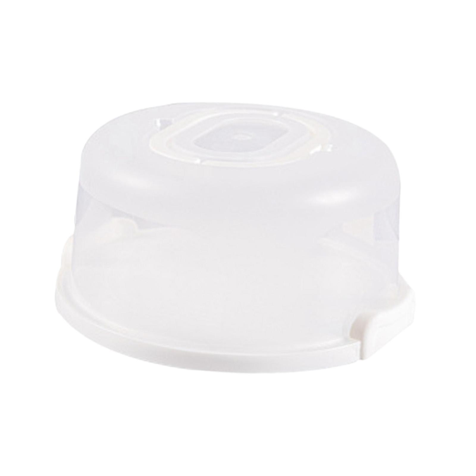 Portable Round Cake Carrier Transparent Cupcake Delivery Box for Dessert