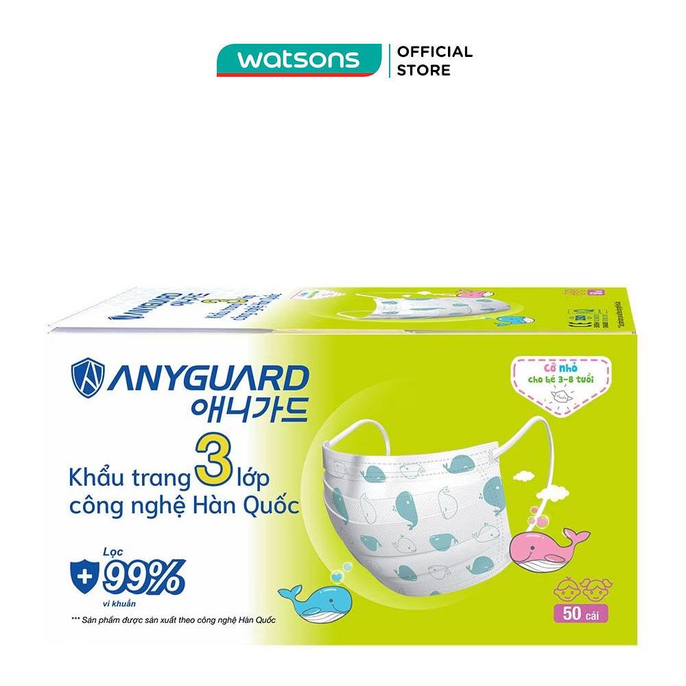 Khẩu Trang Anyguard Baby Cho Trẻ Em 50 Cái/ Hộp
