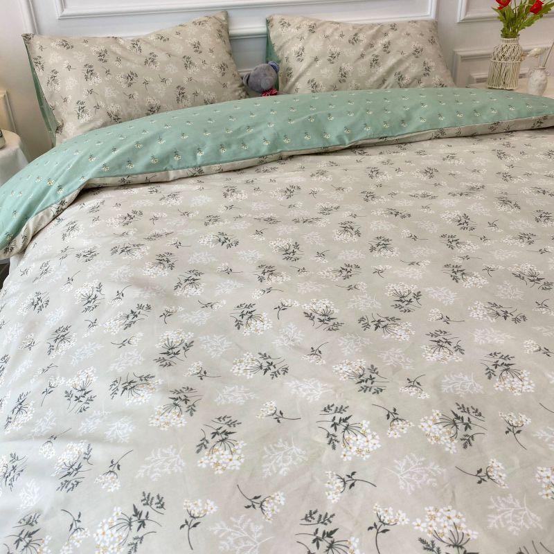 Bộ cotton poly Hoa Nhí mới. Mẫu cotton hót hít phiên bản poly. chăn ga gối đệm hàn quốc