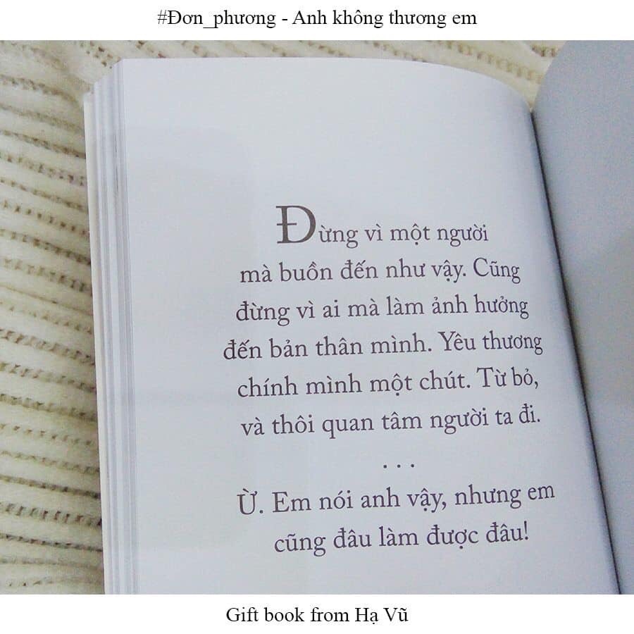 Sách - Đơn Phương – Anh Không ThươngEm