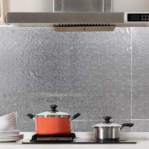 Cuộn Giấy Bạc Dán Bếp Cách Nhiệt, Dán Tường Nhà Bếp Chống Thấm, Chống Dầu Mỡ Siêu Bền Đẹp