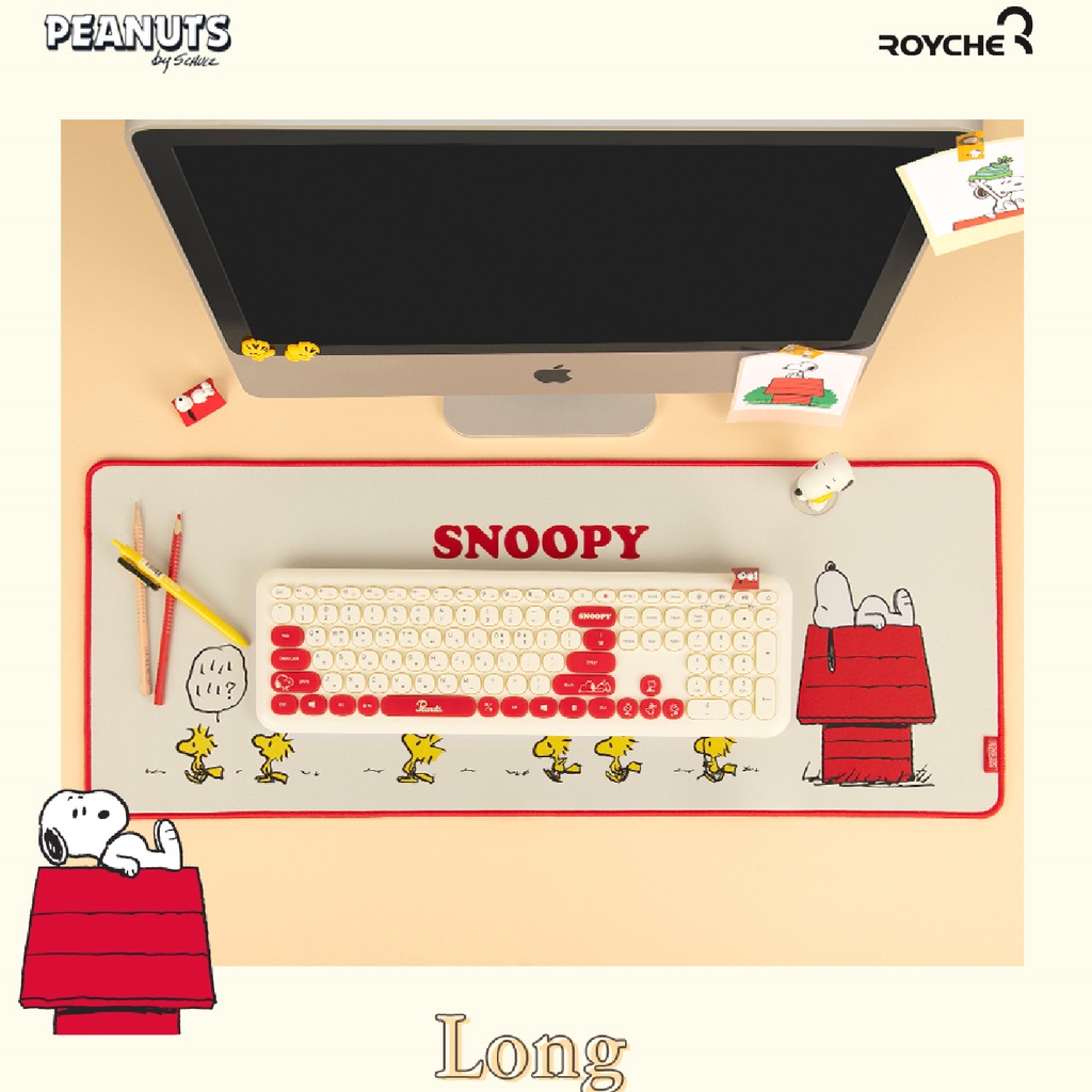 MIẾNG LÓT BÀN PHÍM VÀ CHUỘT SNOOPY CHỐNG THẤM NƯỚC LONG MOUSE PAD WATERPROOF-HÀNG CHÍNH HÃNG