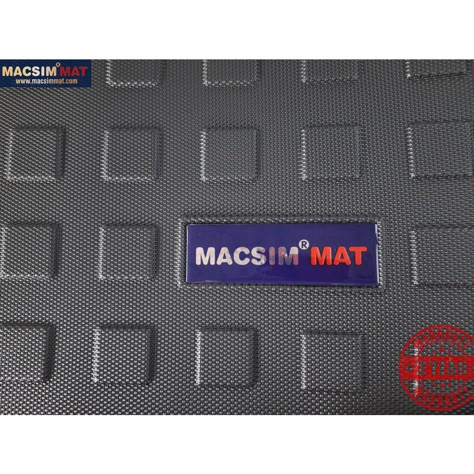 Thảm lót cốp xe Mercedes A Class 2th 2020 nhãn hiệu Macsim chất liệu TPV cao cấp màu đen