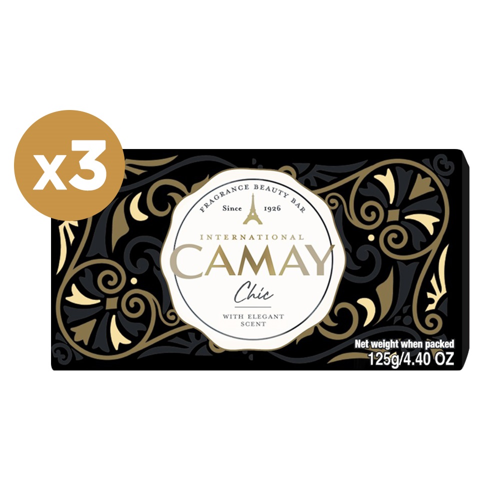 Combo 3 bánh xà bông Camay Chic (125g x 3)