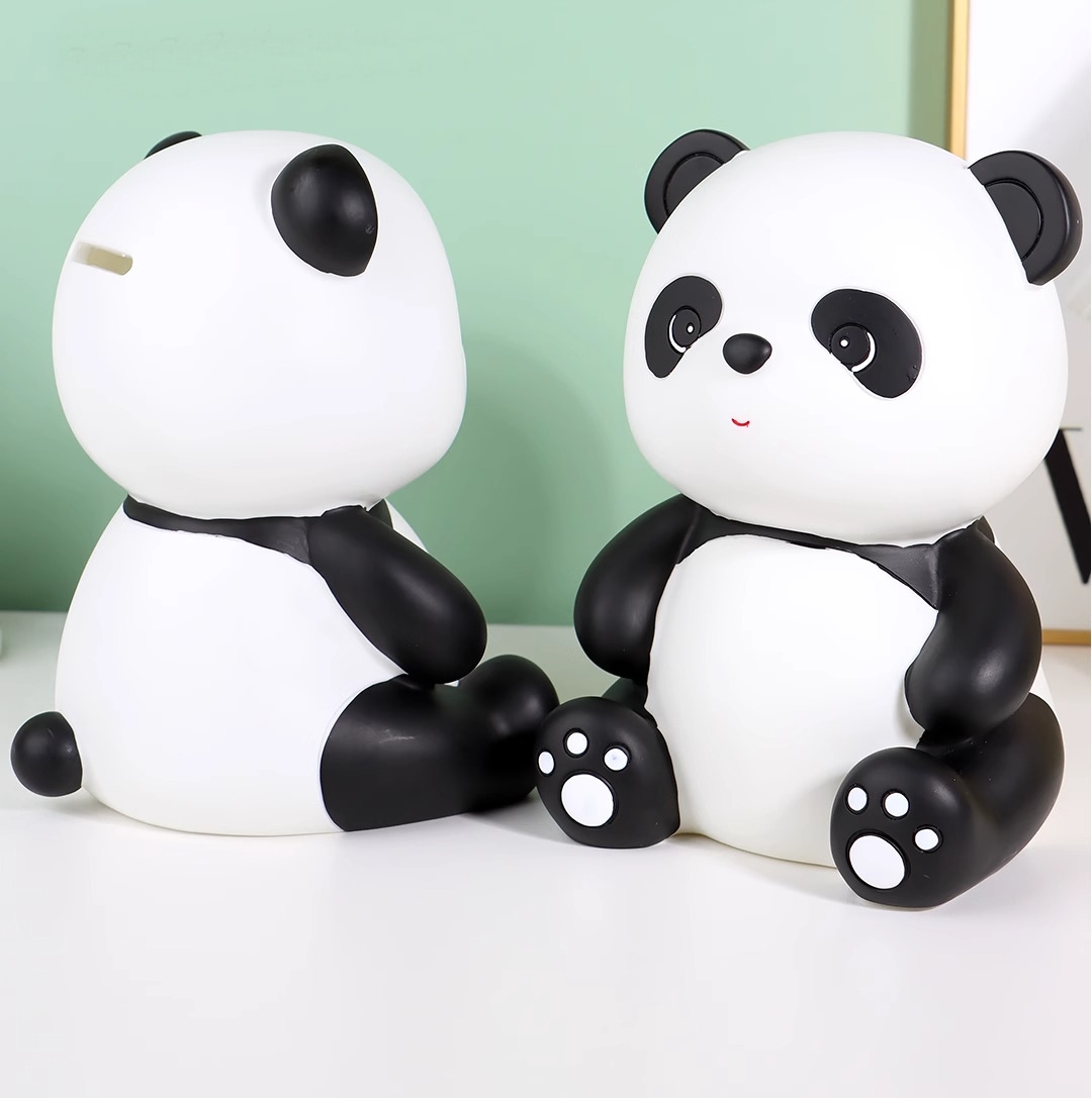 Ống Tiết Kiệm Heo Đất Panda Gấu Trúc Ngồi Dễ Thương