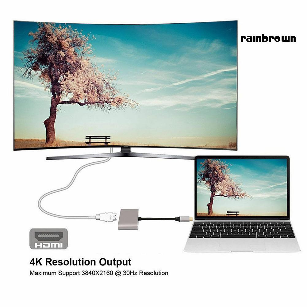 Cáp Chuyển Đổi Usb 3.1 Type C Sang Vga Hdmi 4k