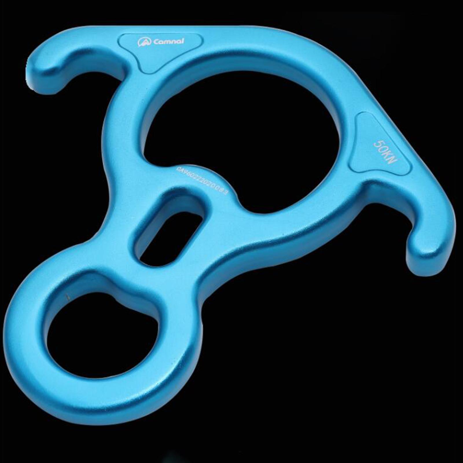 50kN Descender Aluminum Alloy Belay Device Downhill Equipment