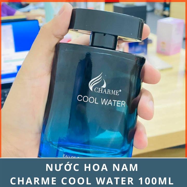 Nước Hoa Nam CHARME COOL WATER 100ml Lưu Hương Lâu Phóng Khoáng, Nam Tính_Nước Hoa Chính Hãng