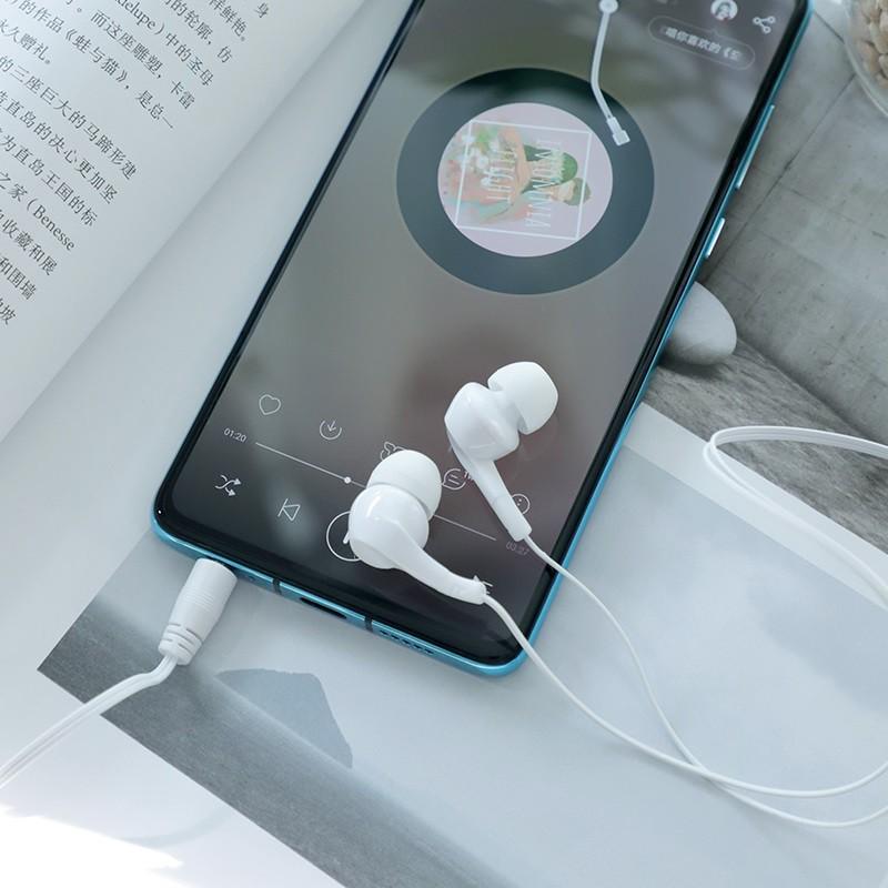 Tai Nghe Nhét tai Âm thanh hay jack 3.5mm Dây Rút Hoco M68 Có Micro Đàm Thoại cho điện thoại, tablet .. hoco.