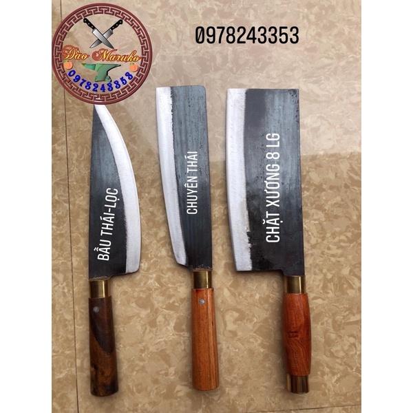 Bộ 3 dao nhà bếp lọc-thái-chặt xương chuẩn nhíp xe