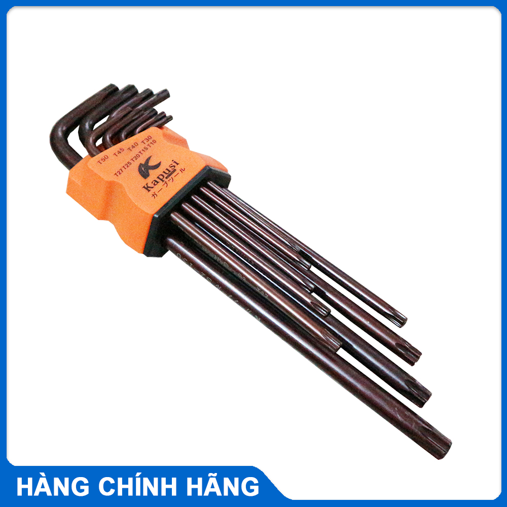 Bộ lục giác hoa thị 9 chi tiết Kapusi - Lục giác đầu bông ( Nâu)